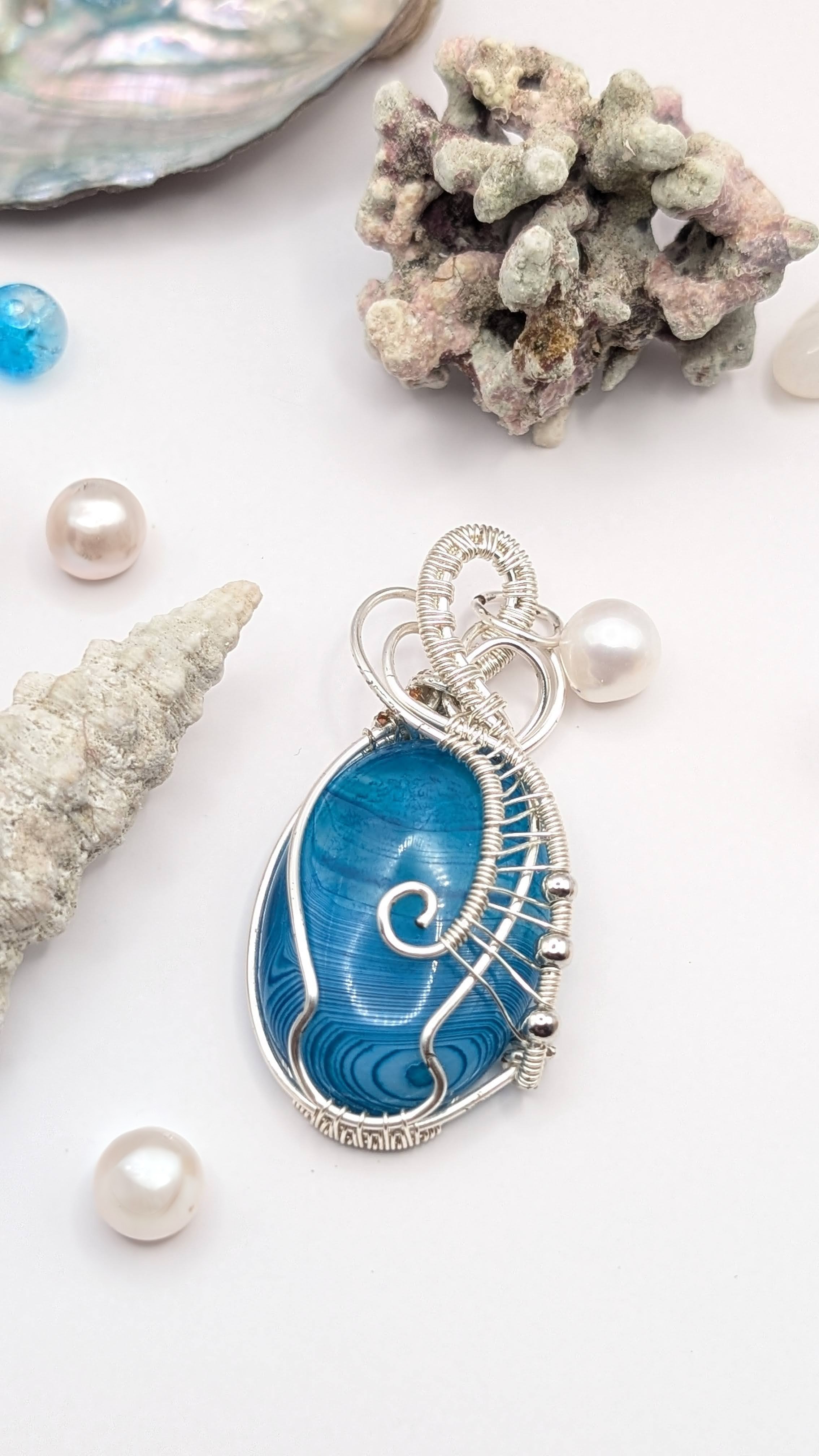 Azure Whisper Pendant